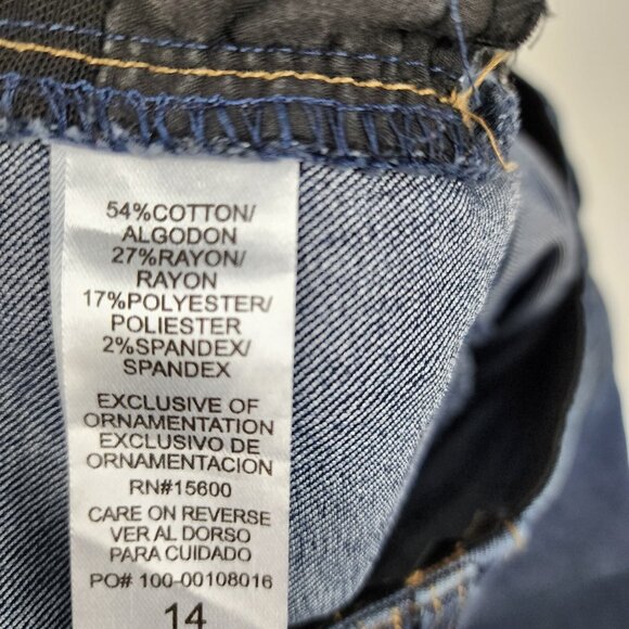 Democracy Jeans Womens 14 Blue AB Technology Skinny Ankle (34x27) B1304Q4V4XX - Picture 9 of 10